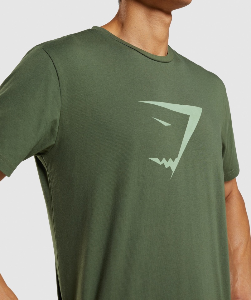 Koszulka Z Wypełnieniem Gymshark Sharkhead Zielona