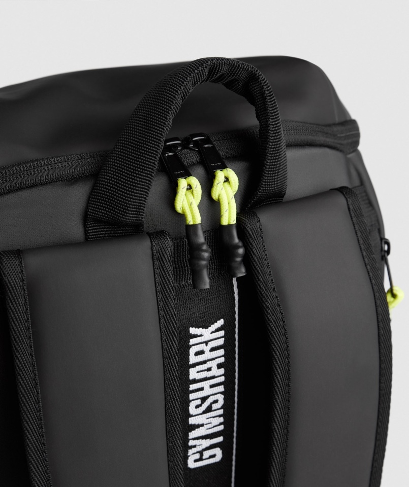 Gymshark Elegancki Plecak Czarno-reaktywny Zielony