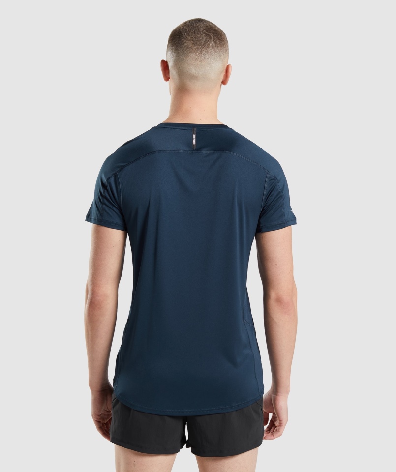 Koszulka Gymshark Speed Evolution Granatowa