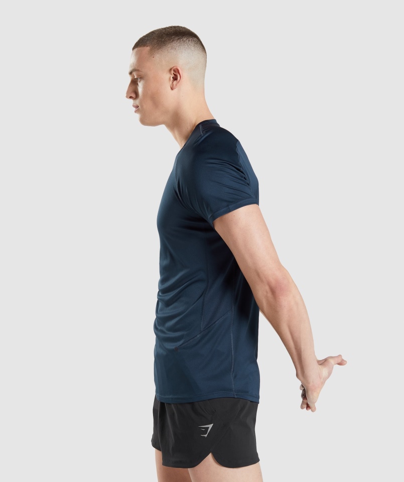Koszulka Gymshark Speed Evolution Granatowa