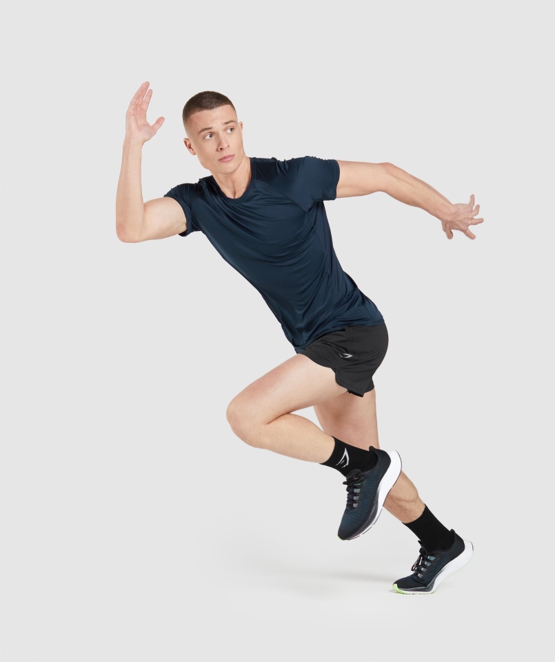 Koszulka Gymshark Speed Evolution Granatowa