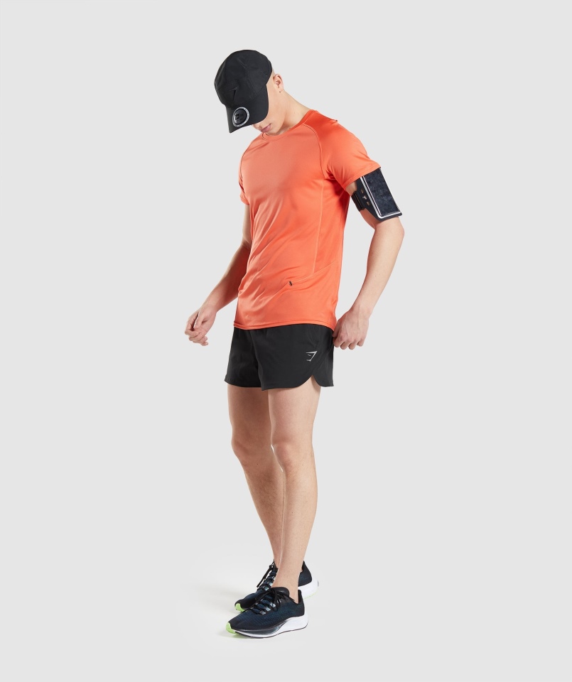 Koszulka Gymshark Speed Evolution Papaja Pomarańczowa