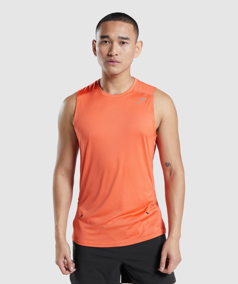 Gymshark Speed Evolution Tank Papaja Pomarańczowy