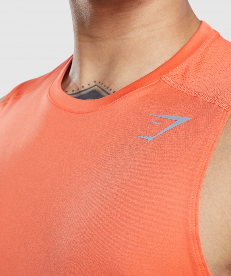 Gymshark Speed Evolution Tank Papaja Pomarańczowy