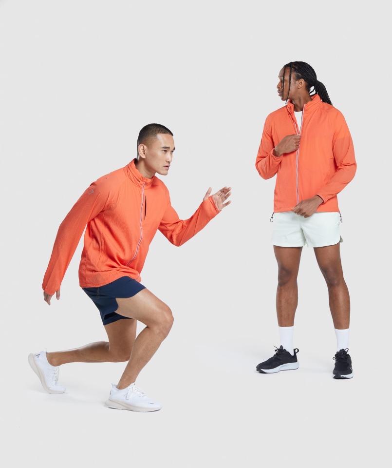 Wiatrówka Gymshark Speed Evolution Papaja Pomarańczowa