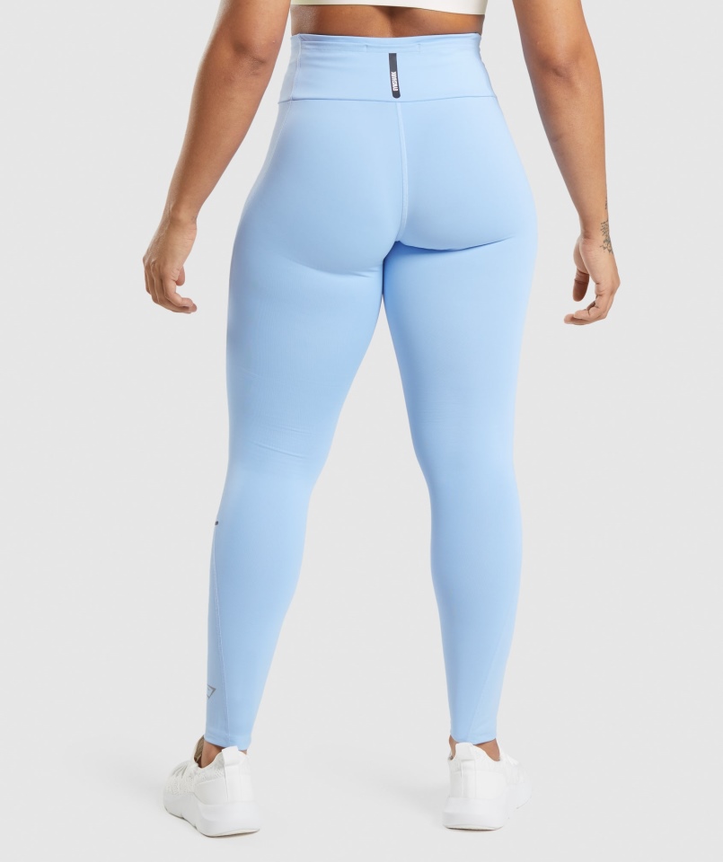 Legginsy Gymshark Speed Moonstone Niebieskie