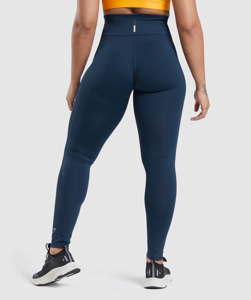 Legginsy Gymshark Speed Granatowe