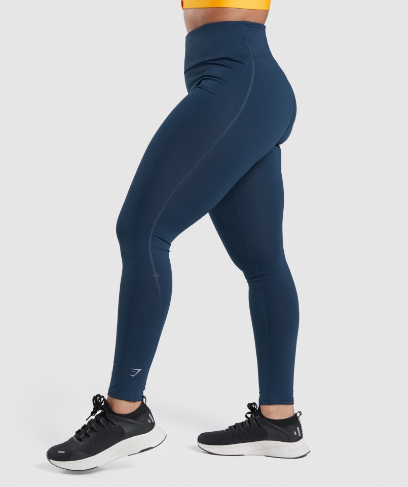 Legginsy Gymshark Speed Granatowe