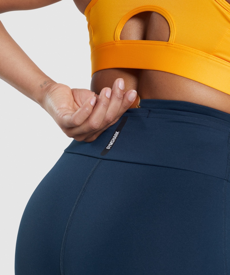 Legginsy Gymshark Speed Granatowe