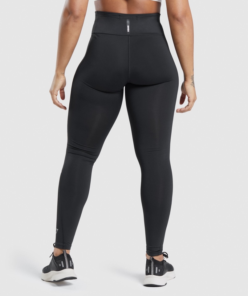 Gymshark Speed Legginsy Damskie Czarne