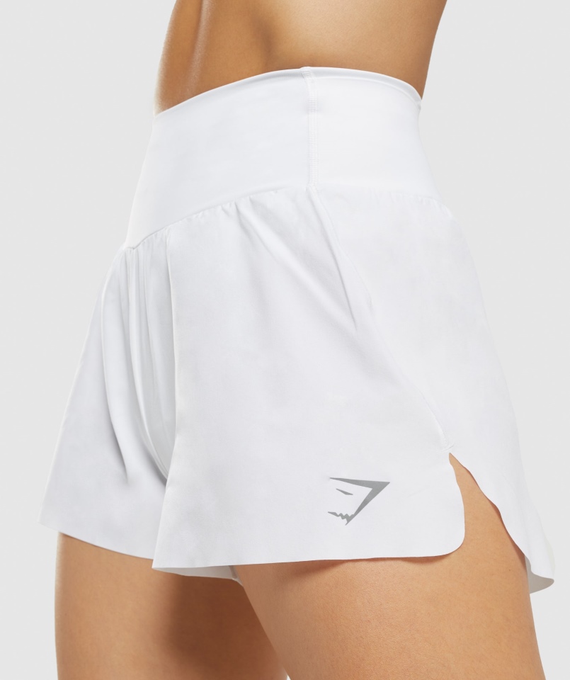 Białe Spodenki Gymshark