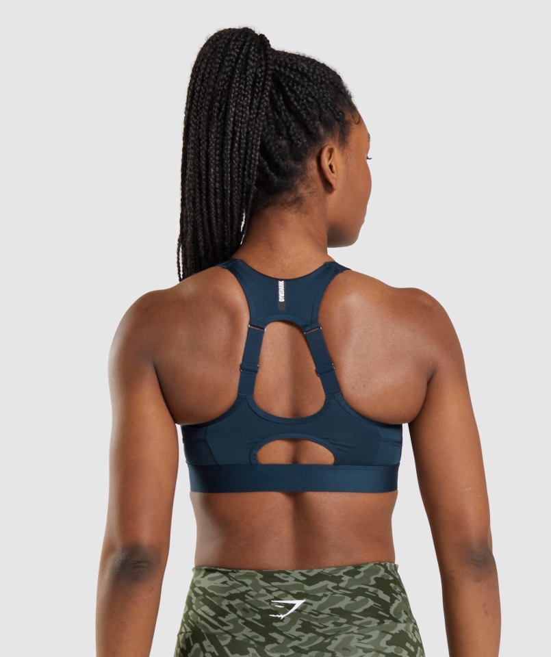 Biustonosz Sportowy Gymshark Speed Granatowy