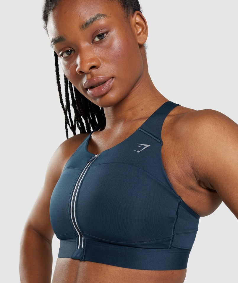 Biustonosz Sportowy Gymshark Speed Granatowy