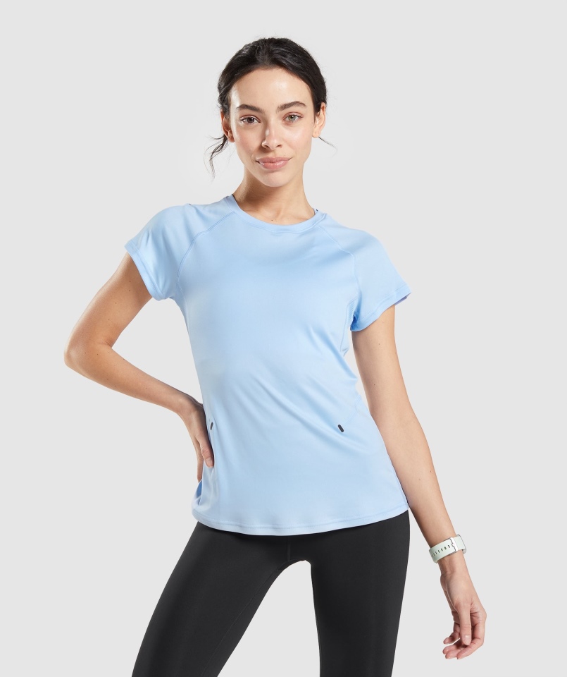 Gymshark Speed T-shirt Moonstone Niebieski