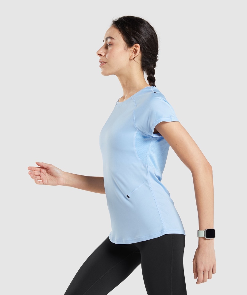 Gymshark Speed T-shirt Moonstone Niebieski