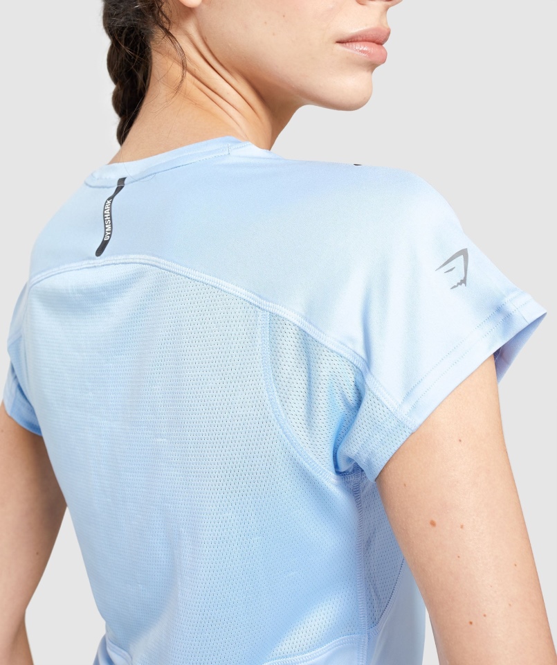 Gymshark Speed T-shirt Moonstone Niebieski