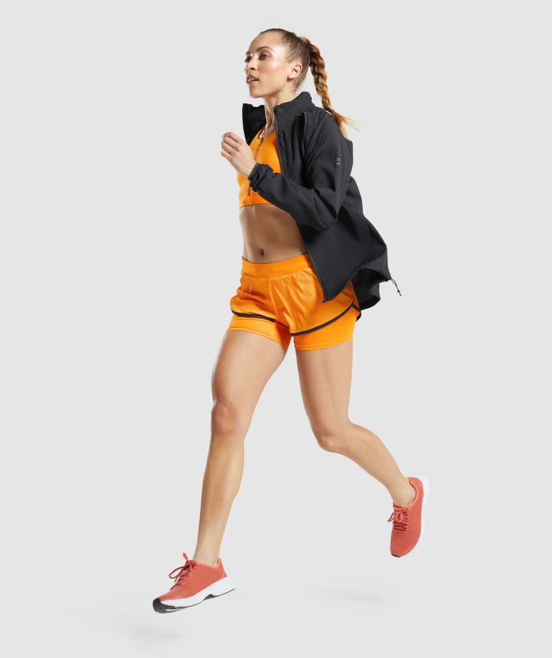 Gymshark Speed Wiatrówka Czarna Damska