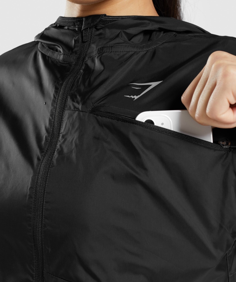 Wiatrówka Gymshark Speed Czarna