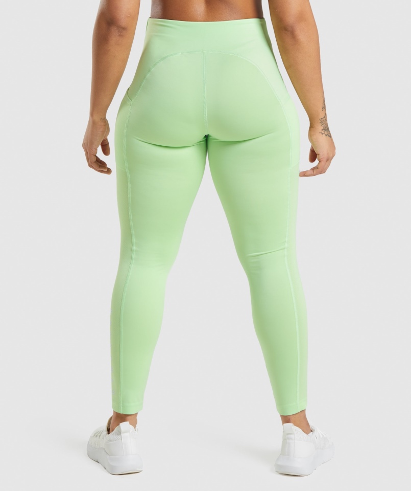 Gymshark Sportowe Legginsy Bali Zielone