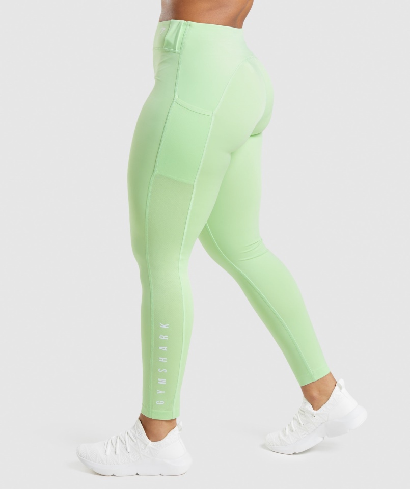 Gymshark Sportowe Legginsy Bali Zielone