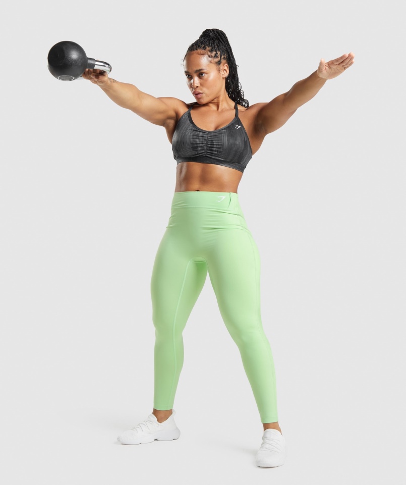 Gymshark Sportowe Legginsy Bali Zielone