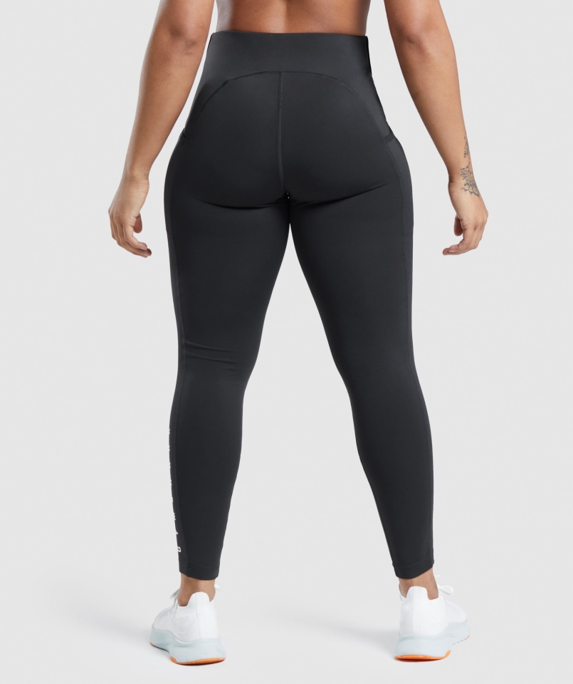 Legginsy Sportowe Gymshark Czarne