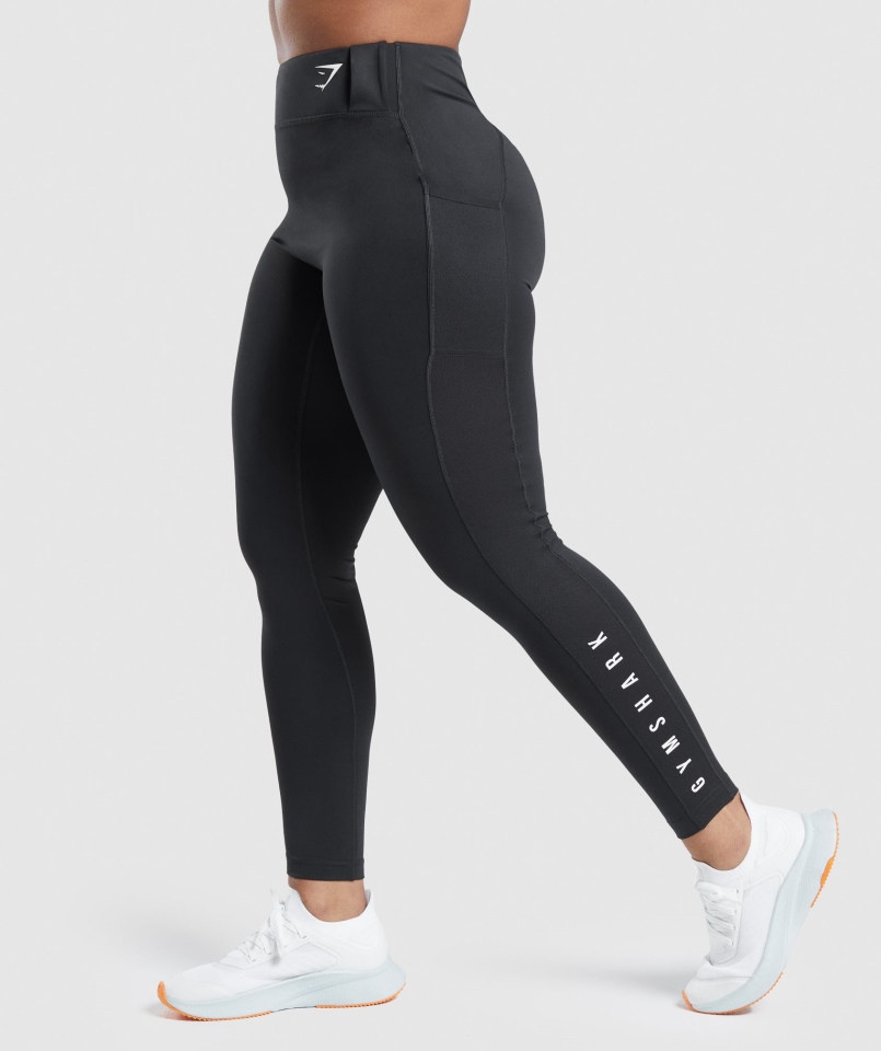 Legginsy Sportowe Gymshark Czarne