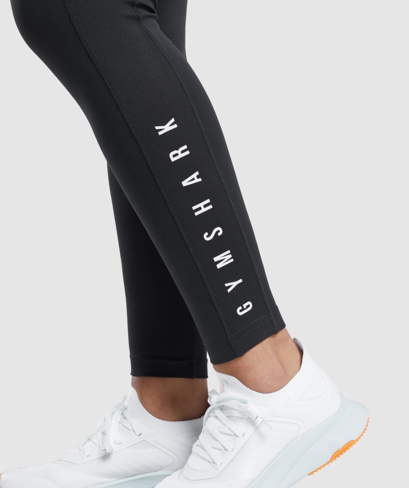 Legginsy Sportowe Gymshark Czarne