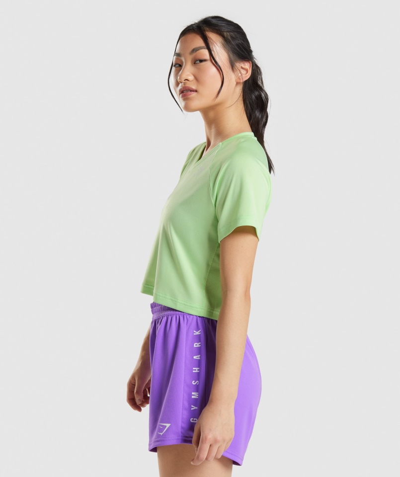 Gymshark Sportowa Koszulka Midi Bali Zielona