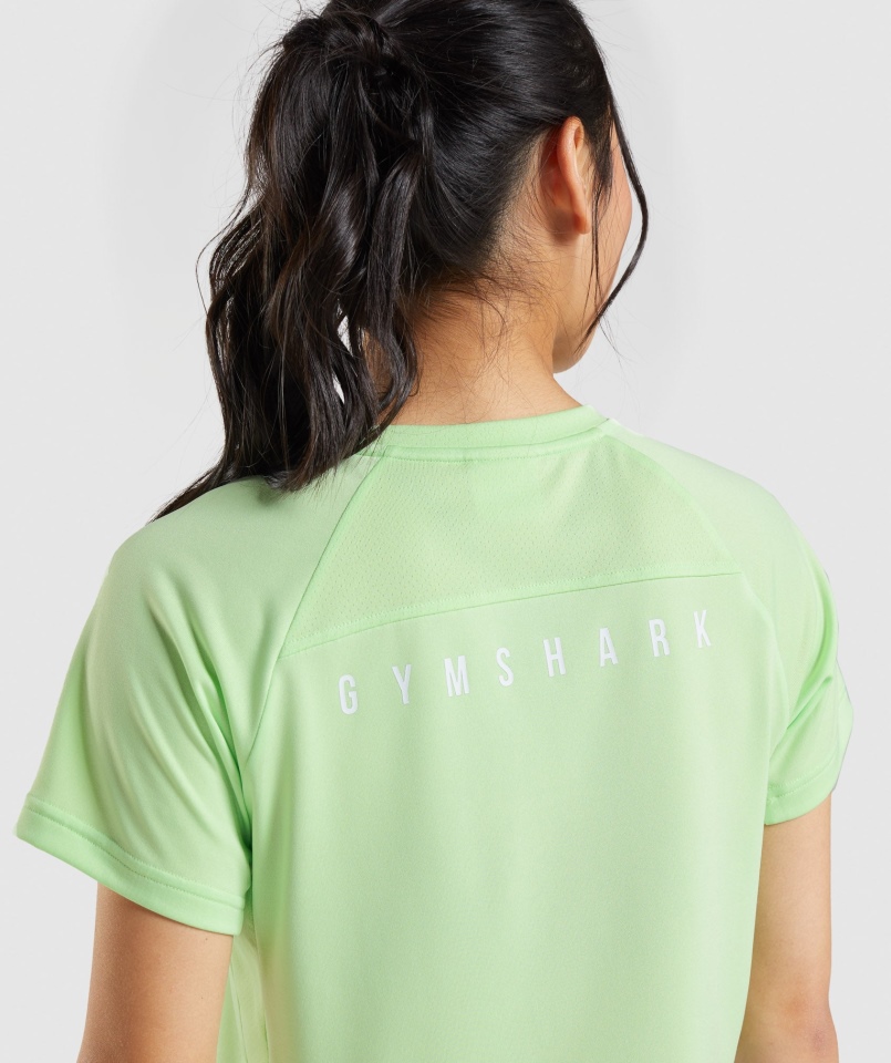 Gymshark Sportowa Koszulka Midi Bali Zielona