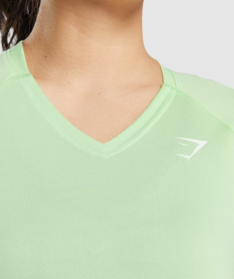 Gymshark Sportowa Koszulka Midi Bali Zielona