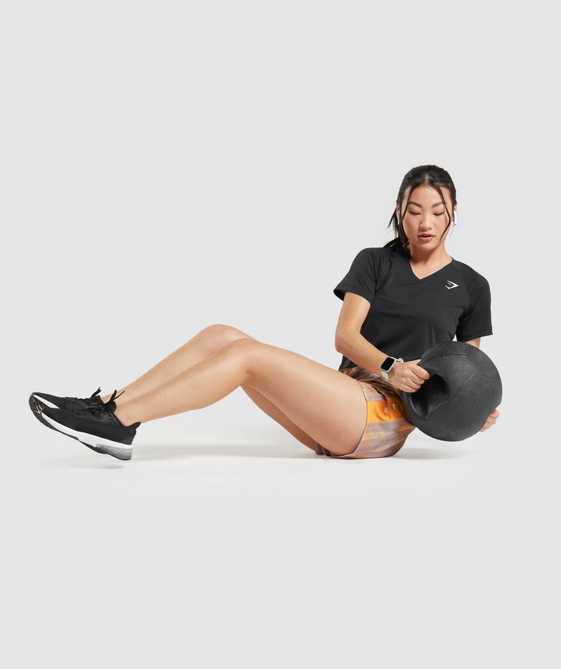 Gymshark Sportowa Koszulka Midi Czarna