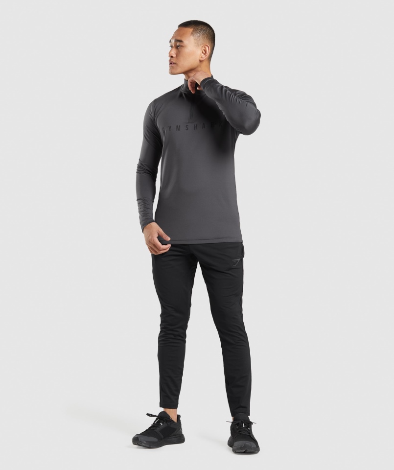 Gymshark Sportowe Spodnie W Paski Czarne