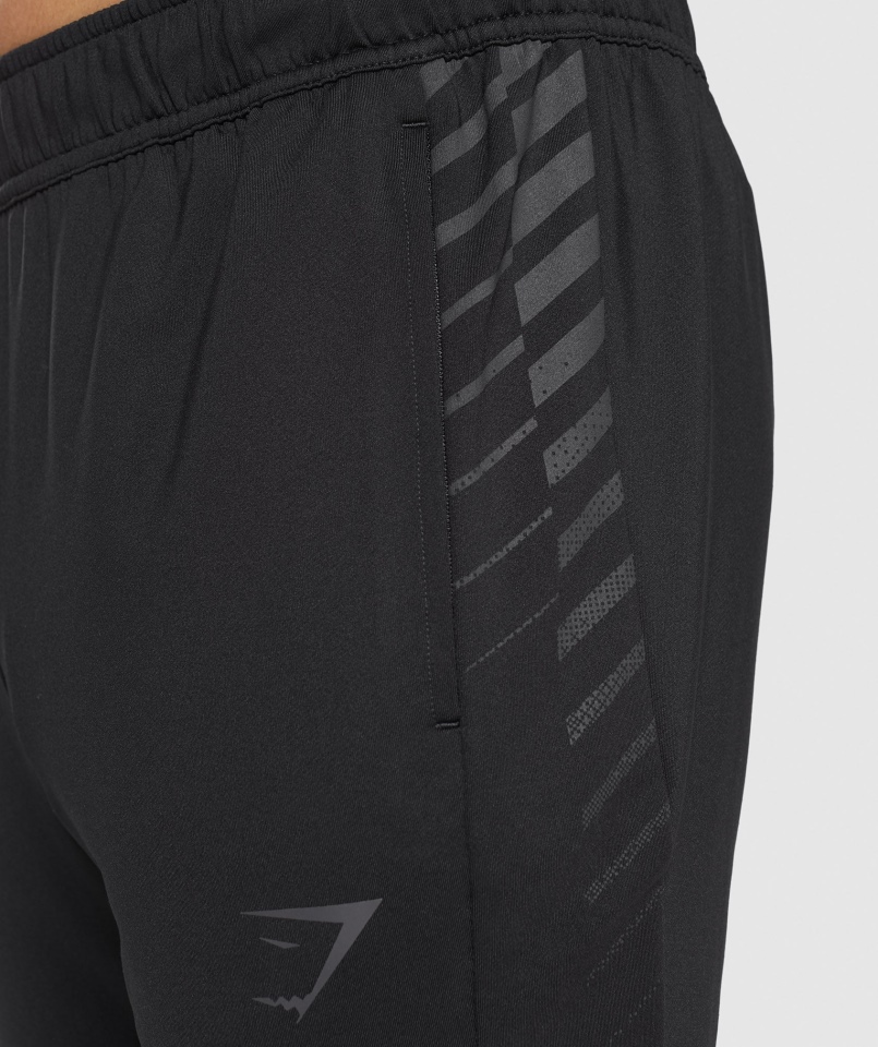 Gymshark Sportowe Spodnie W Paski Czarne