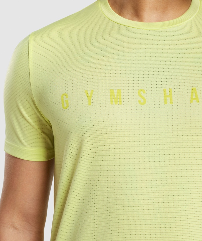 Gymshark Sportowa Koszulka W Paski Firefly Zielona
