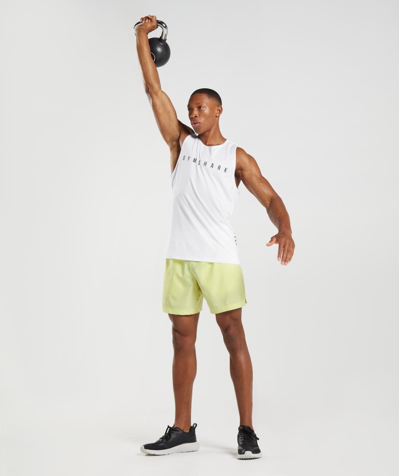 Gymshark Sport Stripe Tank Biały