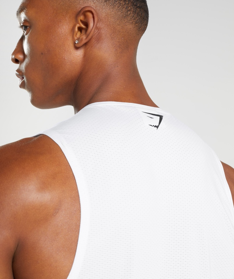Gymshark Sport Stripe Tank Biały