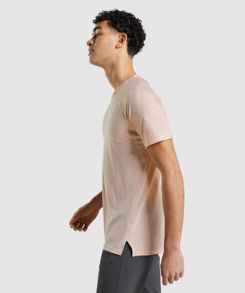 Gymshark Studio Amplifikować T-shirt Orchid Pink