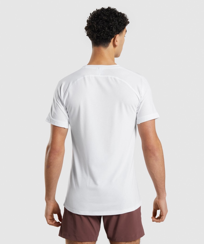 Gymshark Studio Amplifikuj Białą Koszulkę
