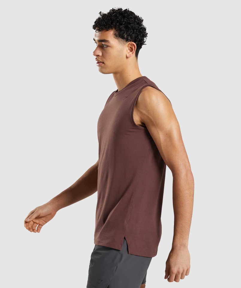 Studio Gymshark Wzmocnić Zbiornik Wiśniowy Brąz