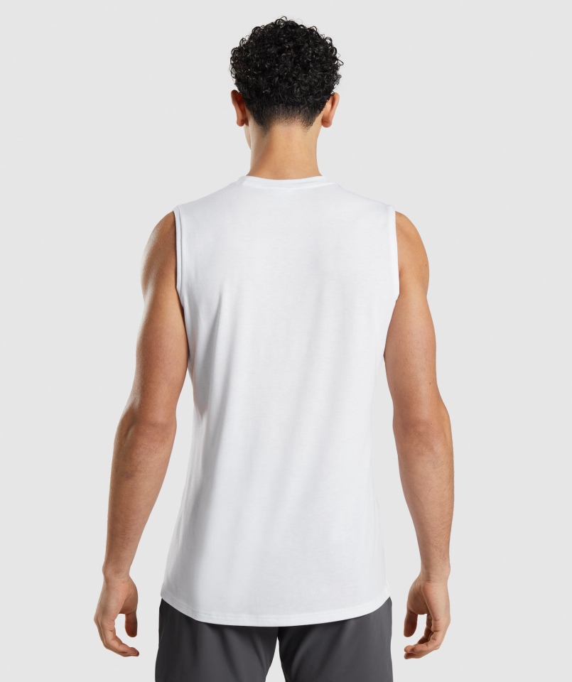 Studio Gymshark Wzmocnić Biały Zbiornik