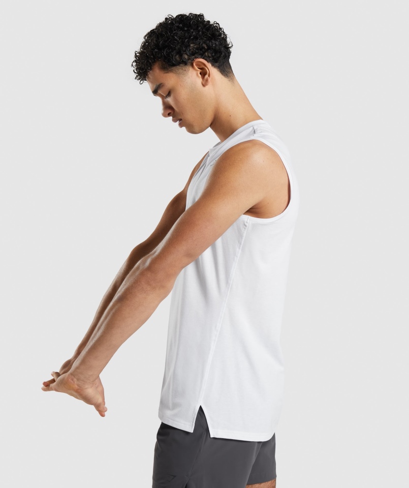 Studio Gymshark Wzmocnić Biały Zbiornik
