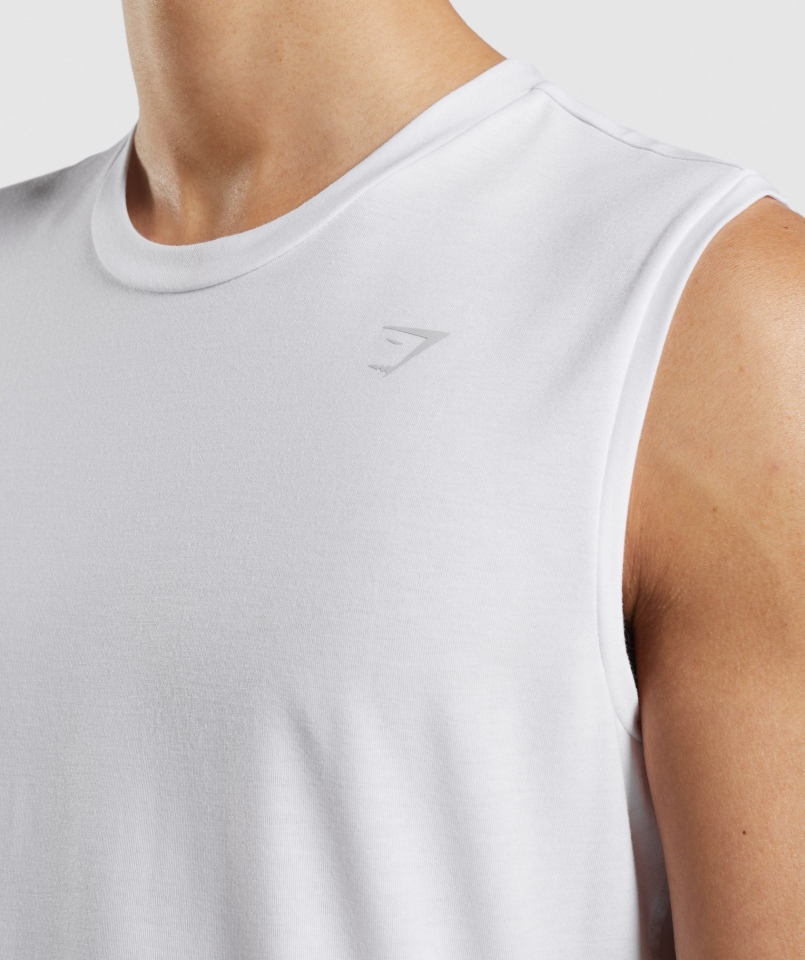Studio Gymshark Wzmocnić Biały Zbiornik