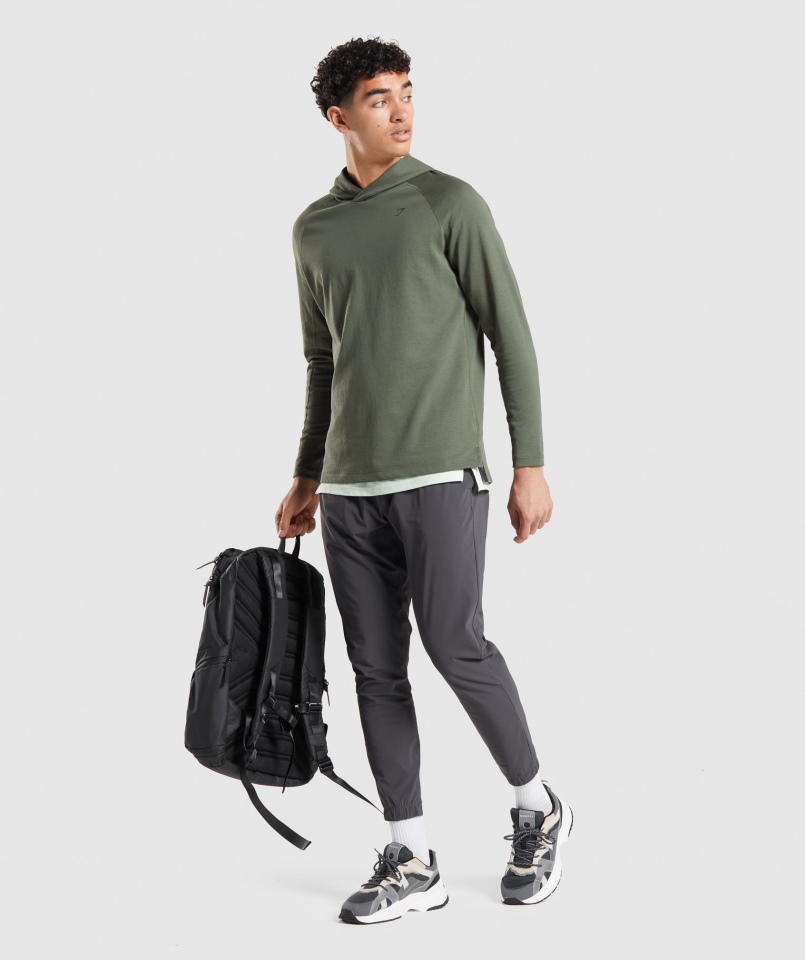 Gymshark Studio Bluza Z Kapturem Core Oliwkowa