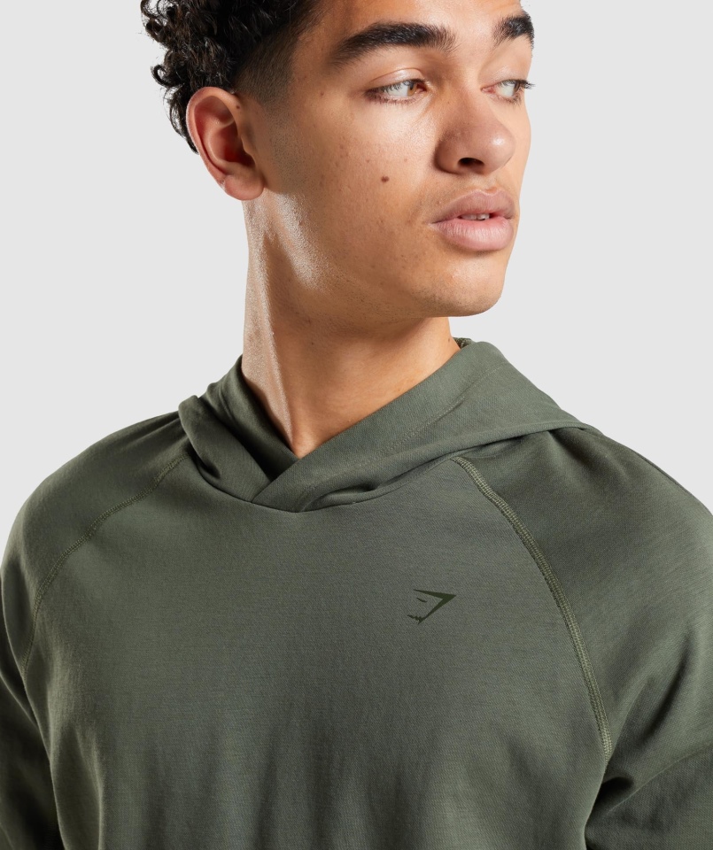 Gymshark Studio Bluza Z Kapturem Core Oliwkowa