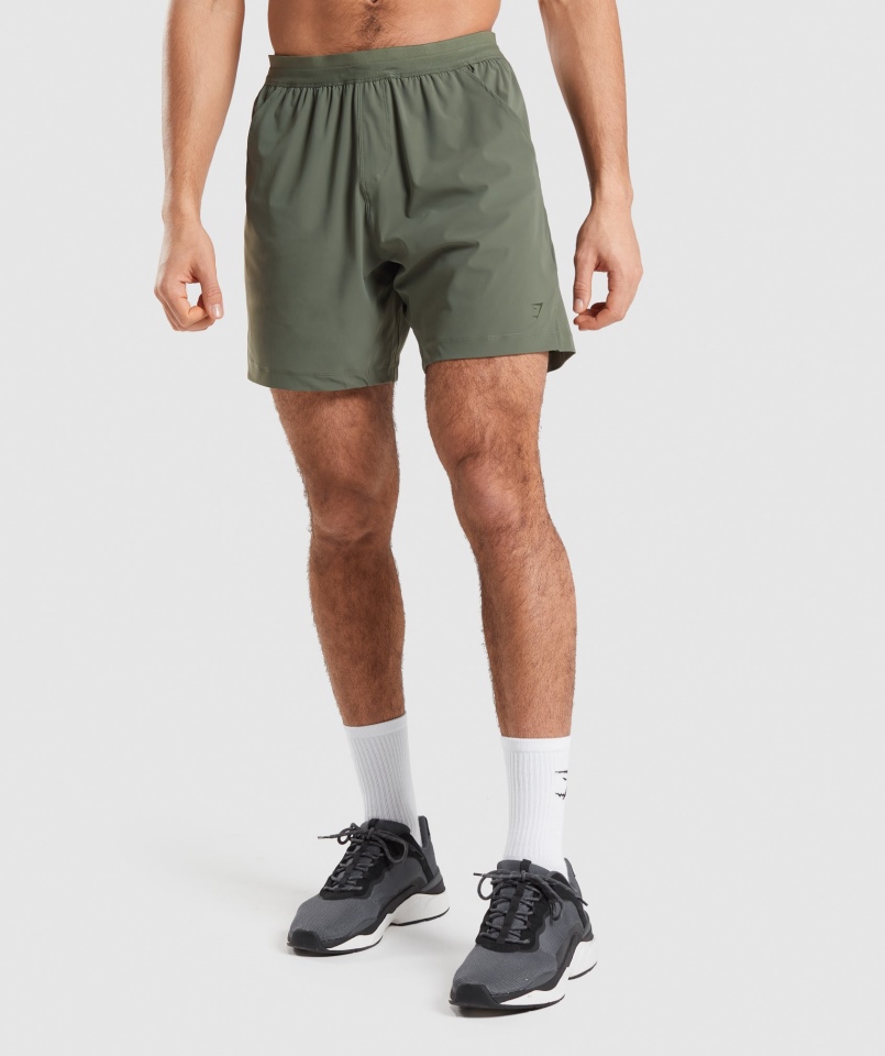 Spodenki Gymshark Studio Core Oliwkowe