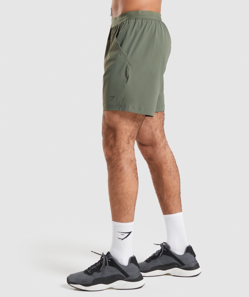 Spodenki Gymshark Studio Core Oliwkowe