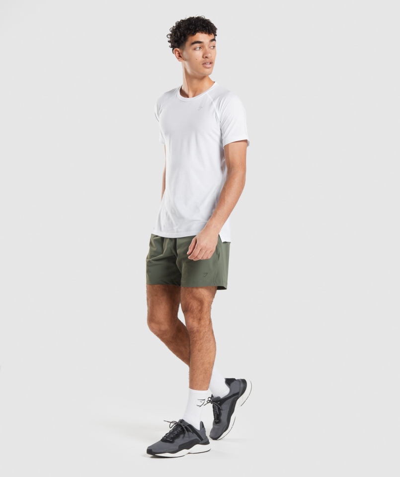 Spodenki Gymshark Studio Core Oliwkowe