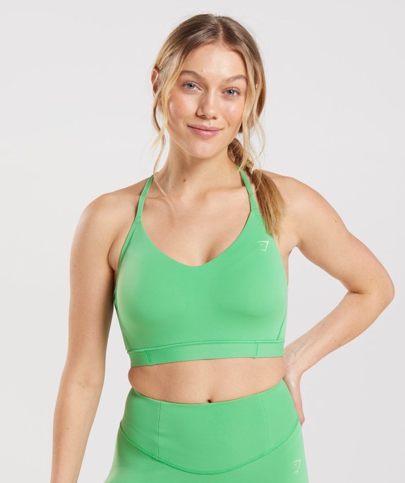 Gymshark Studio Biustonosz Sportowy Jabłko Zielone