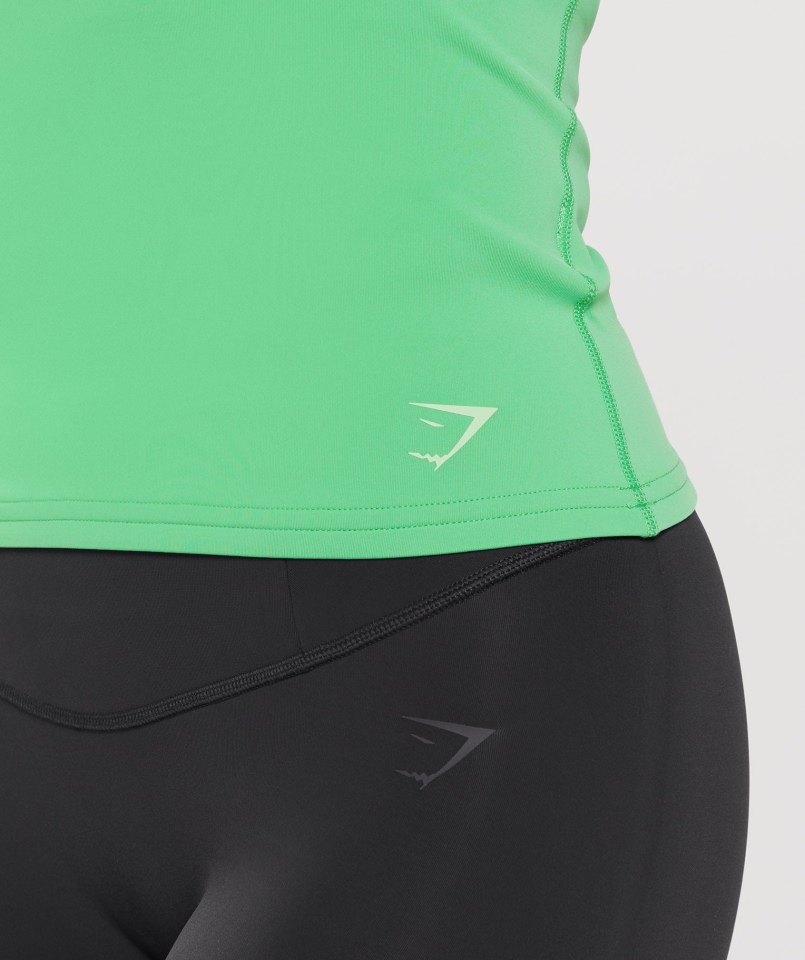 Gymshark Studio Tank Jabłko Zielone